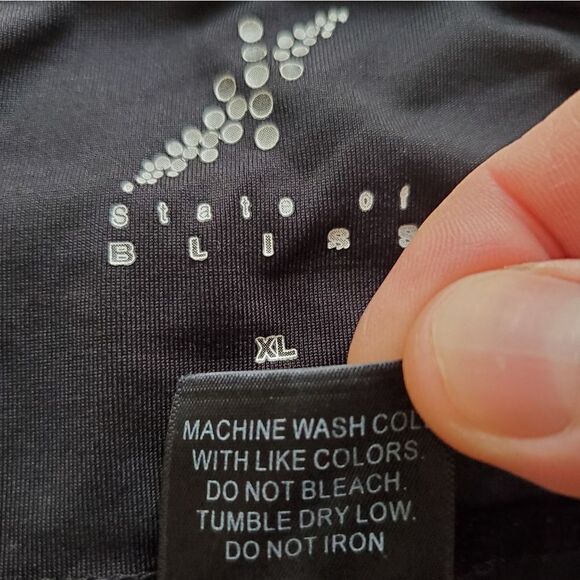 State of Bliss Black Wide Leg Yoga Legging Pants Xl - Picture 11 of 11